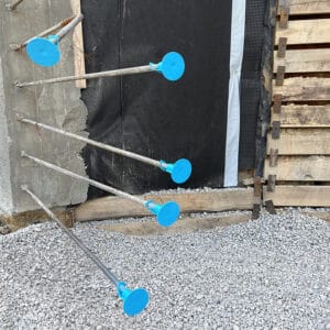 Caplock locking impalement safety cover in use - horizontal application