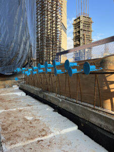Caplock Impalement Safety Cover in use - horizontal application